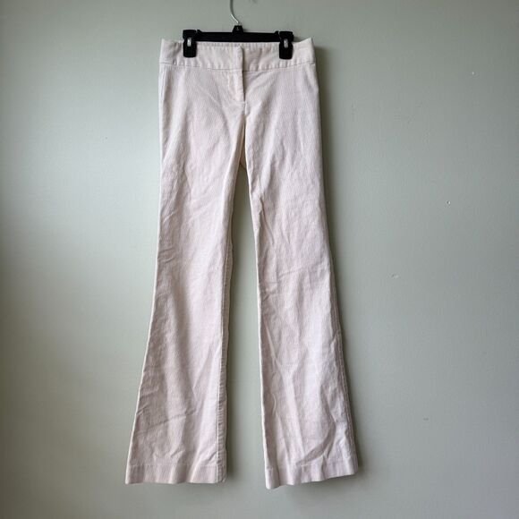 Tory Burch Corduroy Pants Women’s 0 Cream‎ Flared Leg - Picture 1 of 5